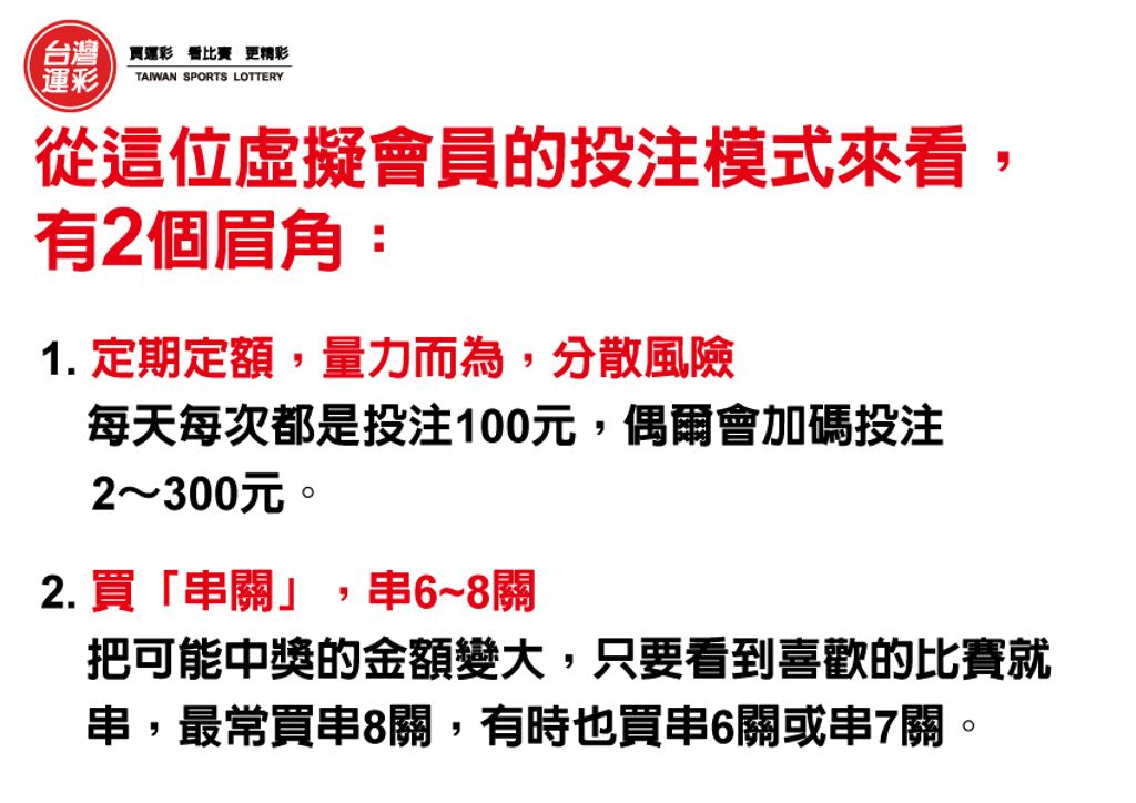 運彩會員申請｜他「定期定額」投注100元 抱回11萬獎金｜六角星運動彩券
